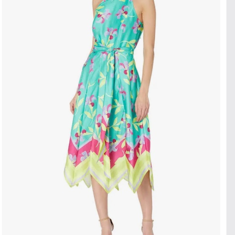 NWT Tahari Hankerchief Hem Dress